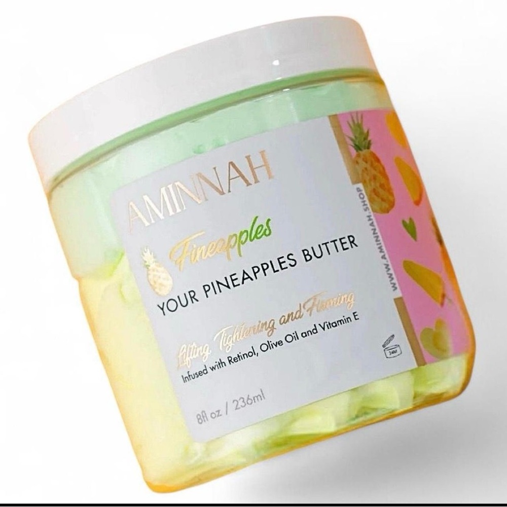Aminnah Fineapples Your Pineapples Butter - Green and Cream - Picture 7 of 10